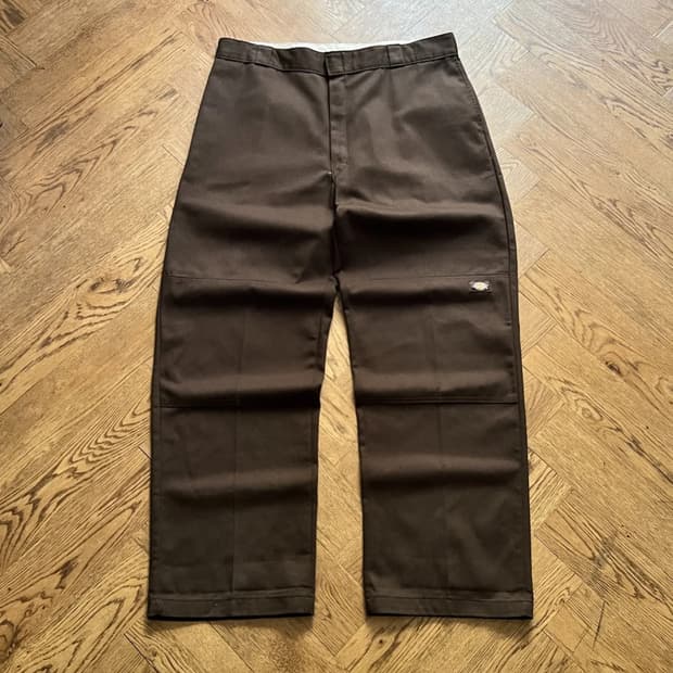 [38]디키즈 USA 다크브라운 더블니 워크 팬츠