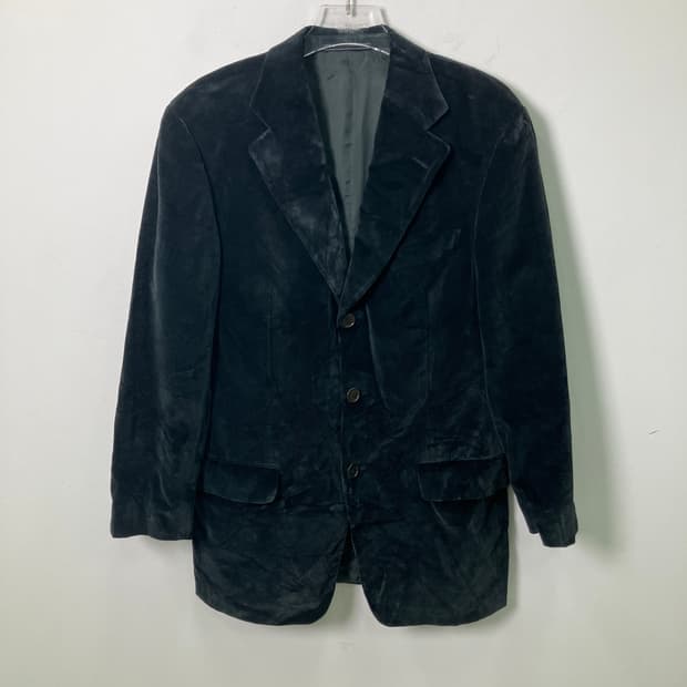 Zegna 에르메네질도 제냐 블랙 코듀로이 블레이저 46