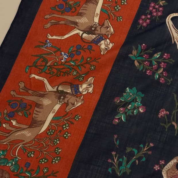 드레익스 울 실크 스카프 정사각형