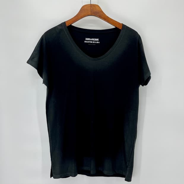 [Zadig&Voltaire] 13-14 컬랙션 왁스드 V넥 티셔츠