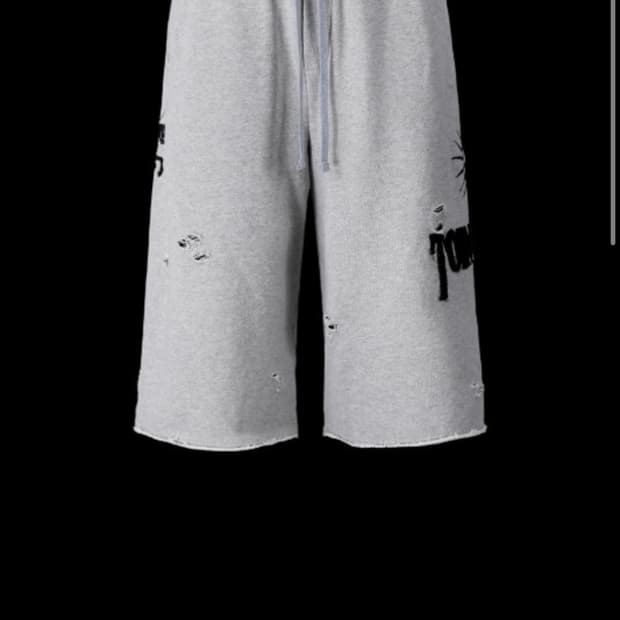 tornortied F.A.F Sweat bermuda pants