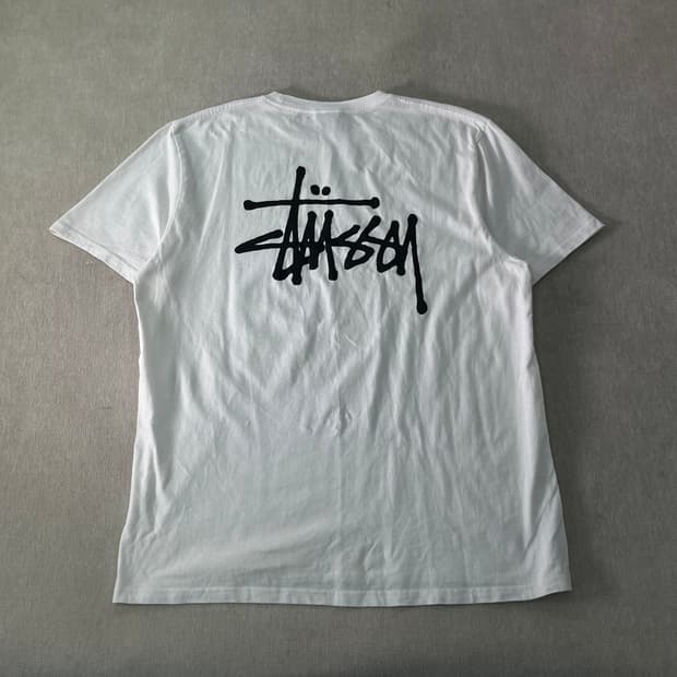 100 스투시 베이직 반팔티 