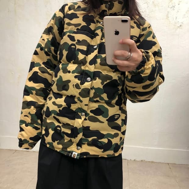 [무료배송]베이프 1st 카모 황계 패딩