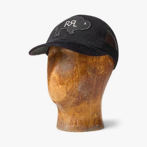 RRL 코듀로이 빌 데님 트러커 캡