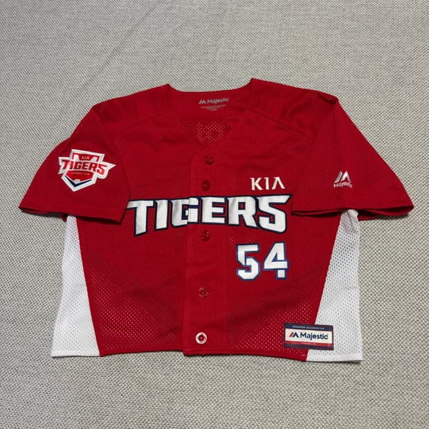 마제스틱 기아 타이거즈 커스텀 크롭 양현종 유니폼