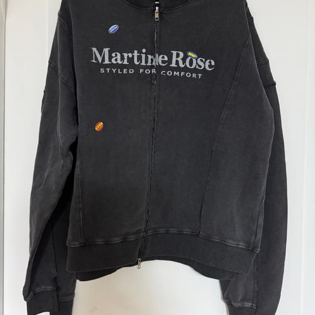 마틴 로즈 집업 크루 블랙