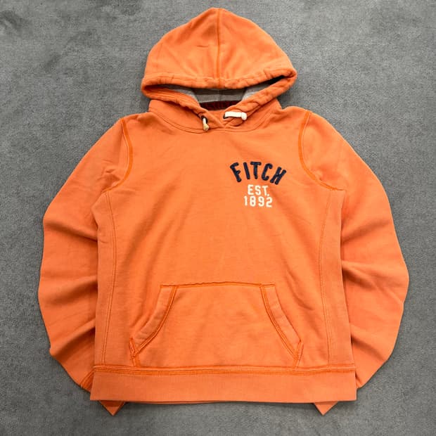 L 아베크롬비 오렌지 후드티