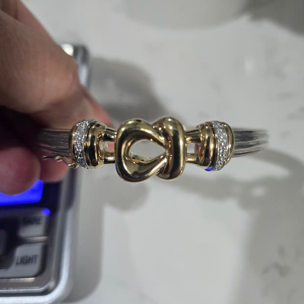 14k 옐로우골드 팔찌