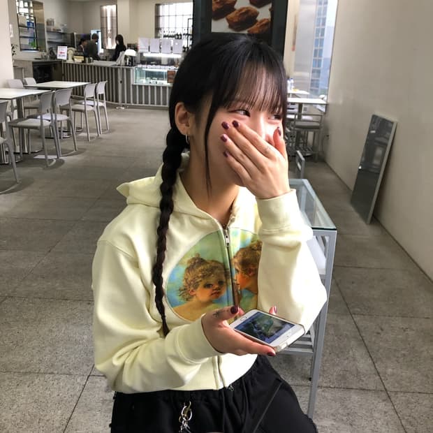 챈스챈스 투걸 프린티드 집업 W