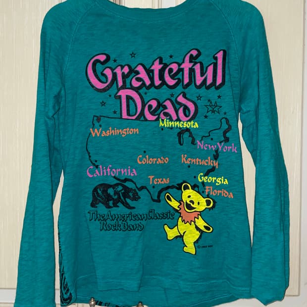 그레이트풀 데드 2008 프린팅 롱 슬리브 티셔츠