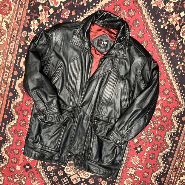 ( XL-2XL ) 가죽코트 가죽카코트 가죽하프 빈티지가죽 양가죽자켓