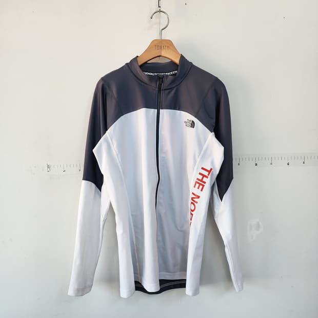 노스페이스 레시가드 기능성 화이트/그레이 집업 자켓