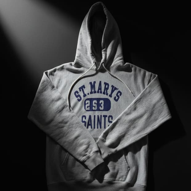 아웃스탠딩 회색 헤비웨이트 후드티