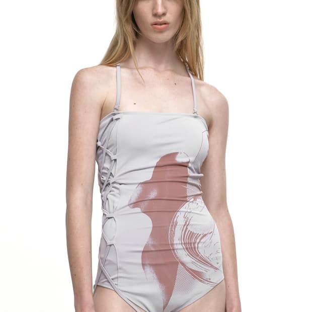 nache cosmic swim suit light gray