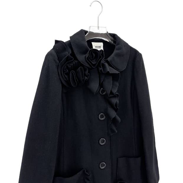 모스키노 06F/W 러플 장식 울 코트