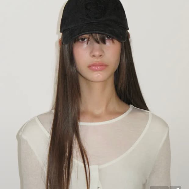 썬번프로젝트 Pigment Symbol Cap, BLACK