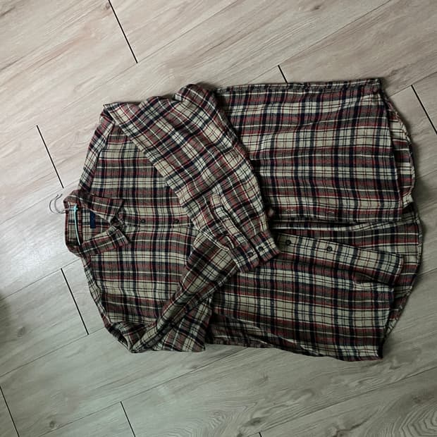 [XL]빈티지 플란넬셔츠