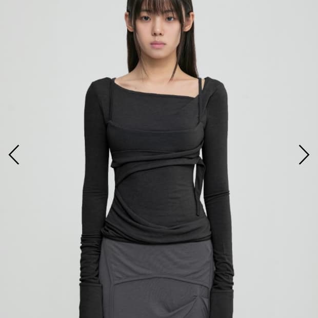 Layered Bustier Long Sleeve