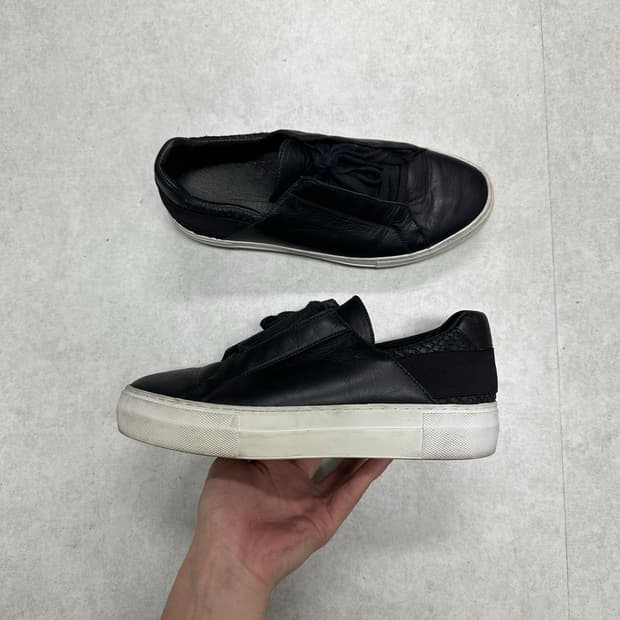 헬무트랭 레더 트레이너 스니커즈