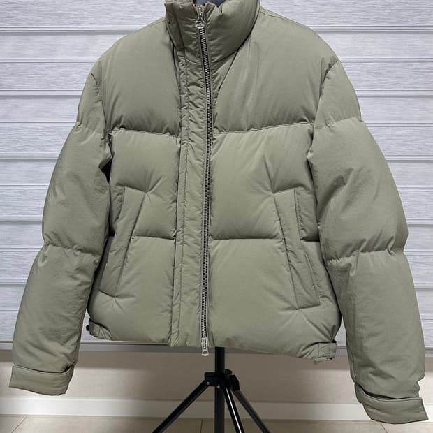 솔리드옴므 패딩 46 카키색