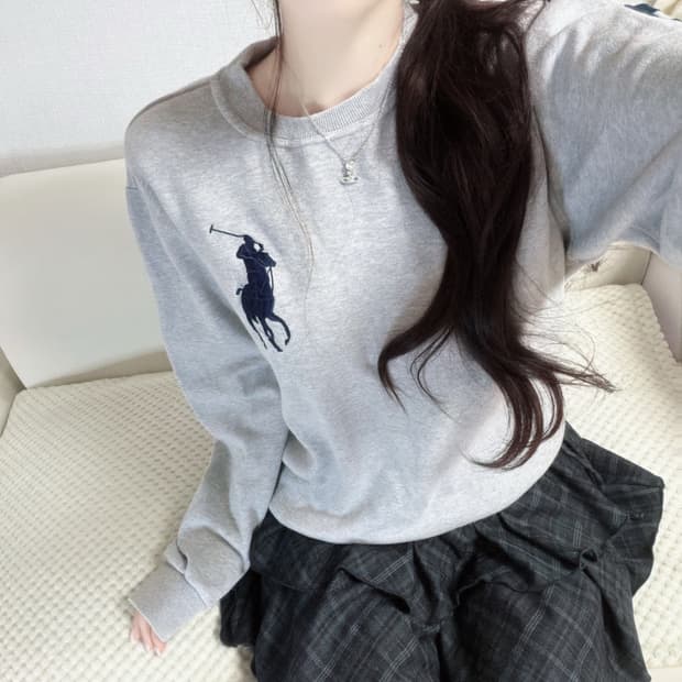 🐰폴로 랄프로렌 빅포니 그레이 면 맨투맨🖤