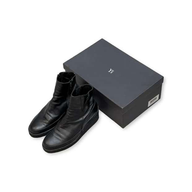 요지 야마모토 레더 부츠