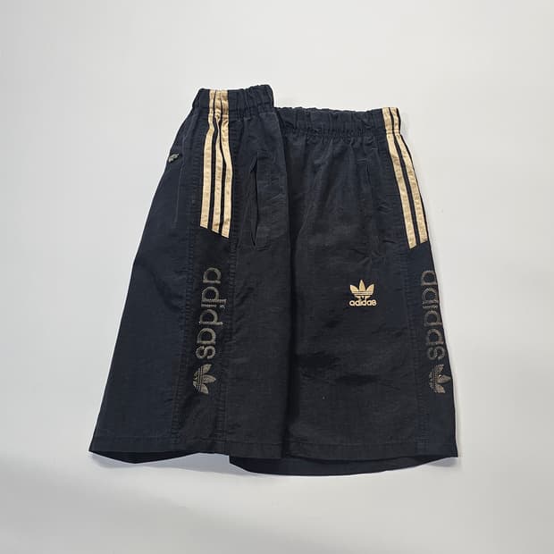 아디다스 삼선 망사 빅로고 트랙팬츠 바람막이 반 바지