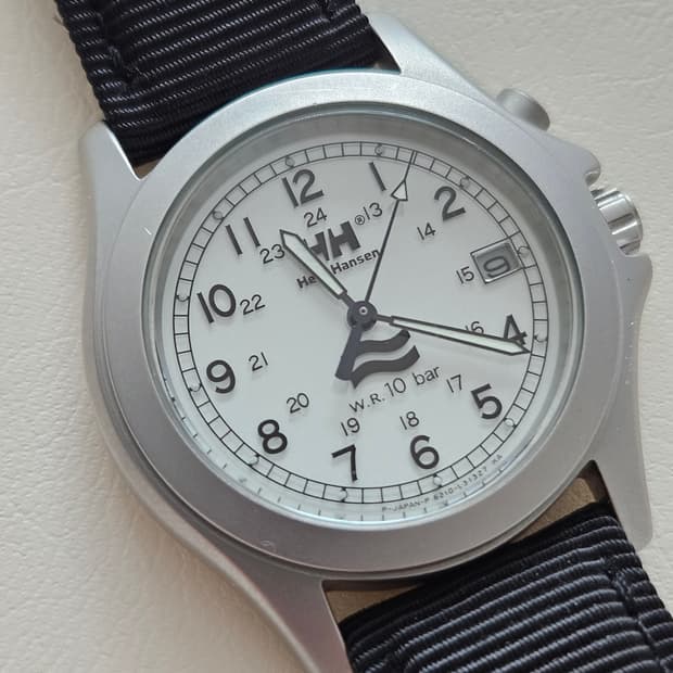 시티즌 헬리한센 시계 블랙 나토밴드