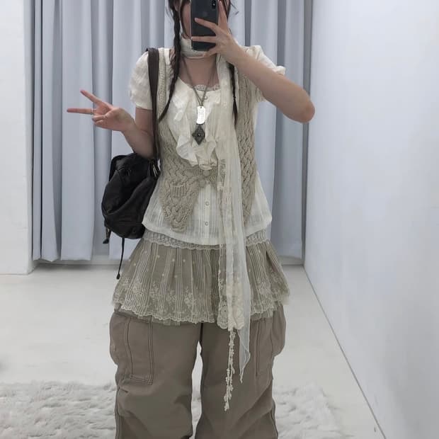 선가든파티 코디 세트팝니당 빈티지 큐빈티지 페어리 너드 니혼진 프레피