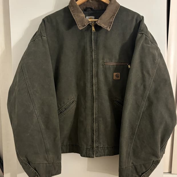 칼하트 J97 빈티지 디트로이트 자켓 모스 그린