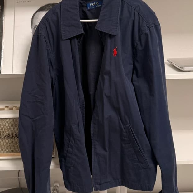 정품 폴로랄프로렌 네이비 집업 자켓 레드포니