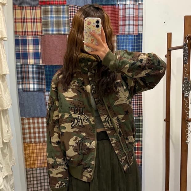 히스테릭 글래머 항공자켓