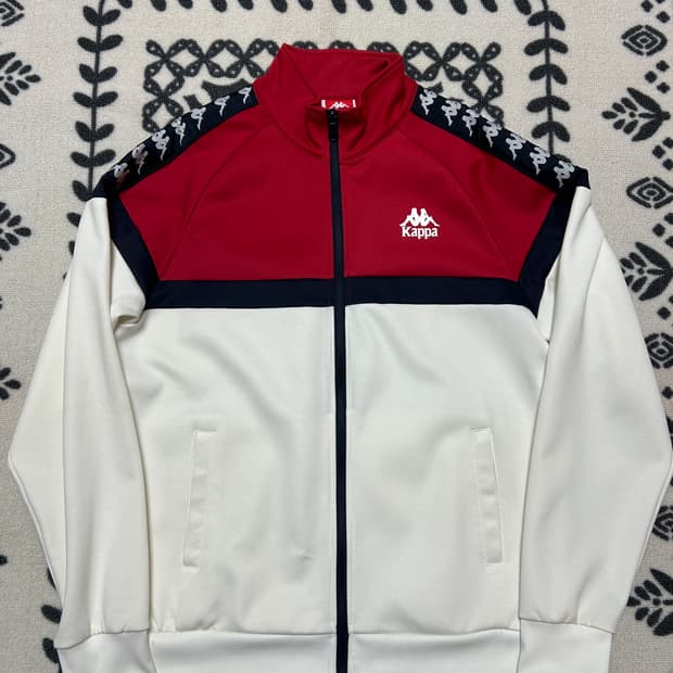 카파 레드 화이트 트랙탑 져지