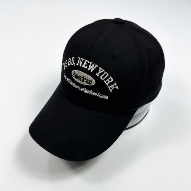 VTG 빈티지 뉴욕 블랙 자수 볼캡 모자