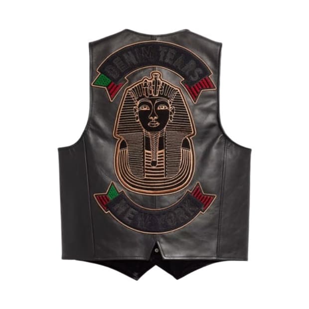 (구매 L) 데님티어스 리바이스 레더 베스트