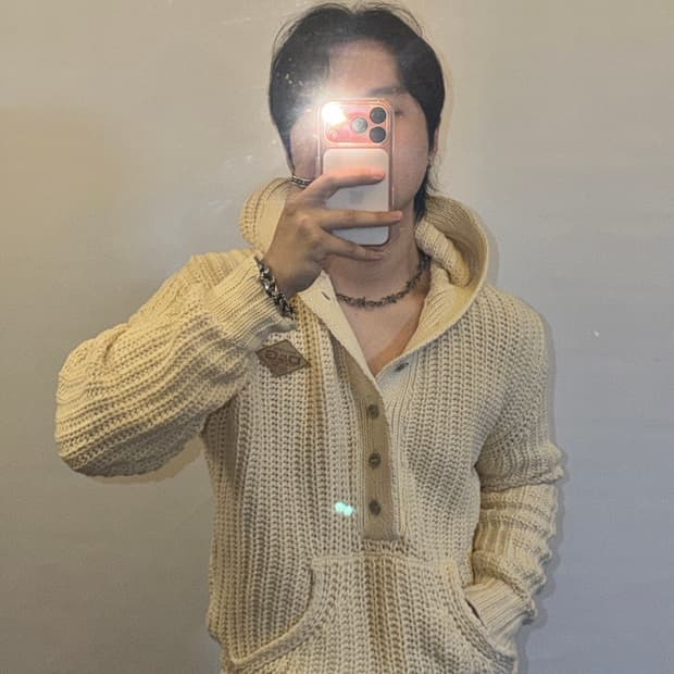 돌체앤가바나 하프 니트 후디