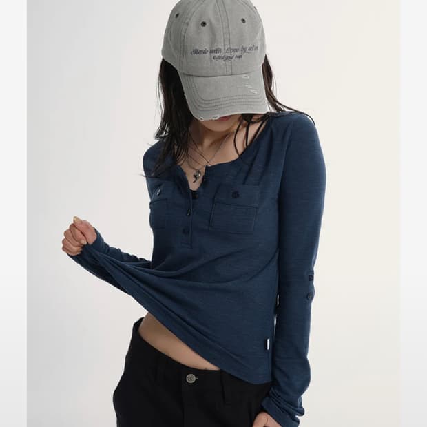 애즈온 atlanta pocket tee 포켓티