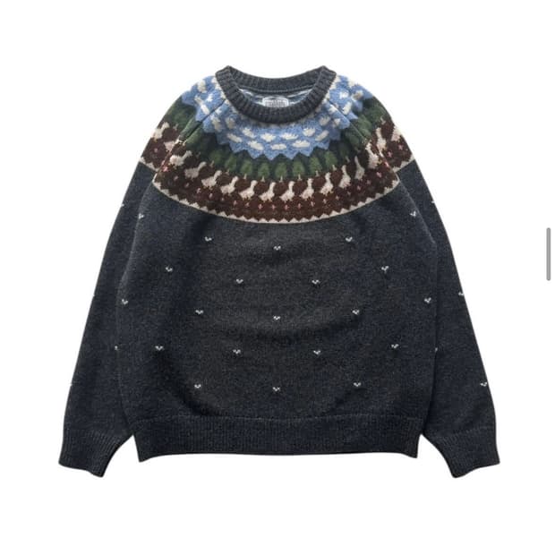 언라이클리(Unlikely) 페어아일 덕 니트