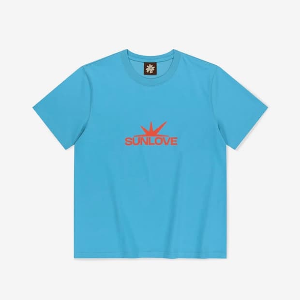 sunlove 썬러브 반팔 daybreak logo tee blue