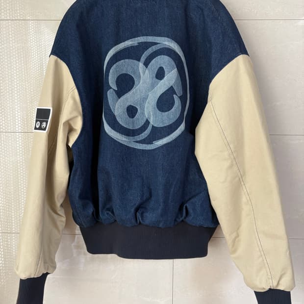 리차드슨 데님 바시티 자켓