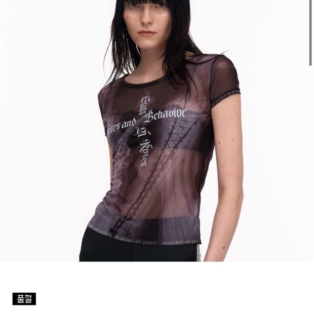 2000 Archives GUNS AND ROSES MESH TOP