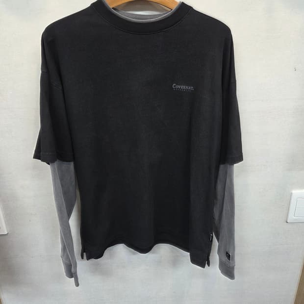 커버낫 레이어드 피그먼트 롱슬리브 긴팔 L