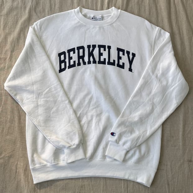 챔피온 브룩클린 화이트 기모 맨투맨 L