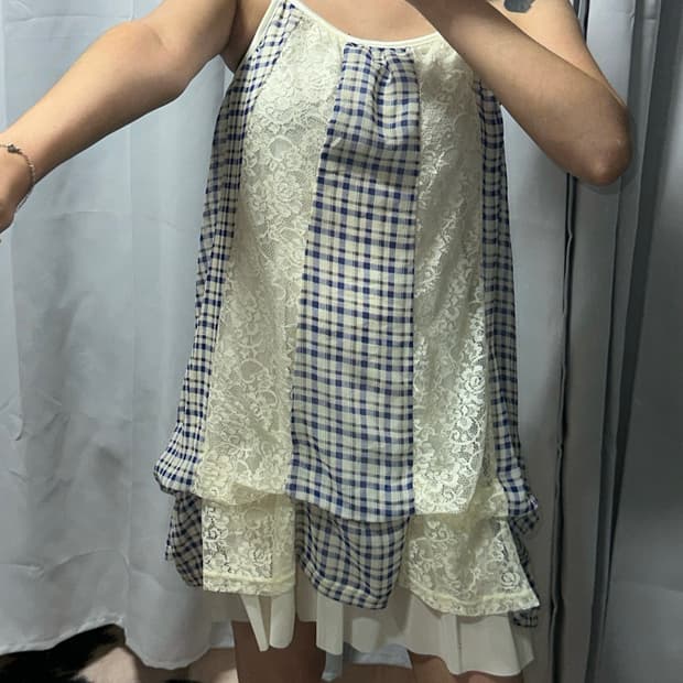 빈티지 패치 캉캉 원피스 볼레로 코디세트