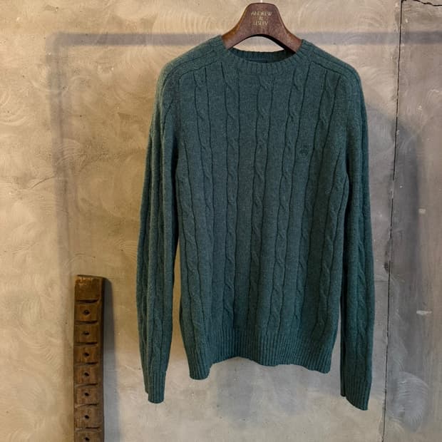 브룩스 브라더스 케이블 니트 100