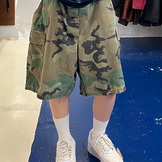 Military 밀리터리 우드랜드 카모 카고 반바지
