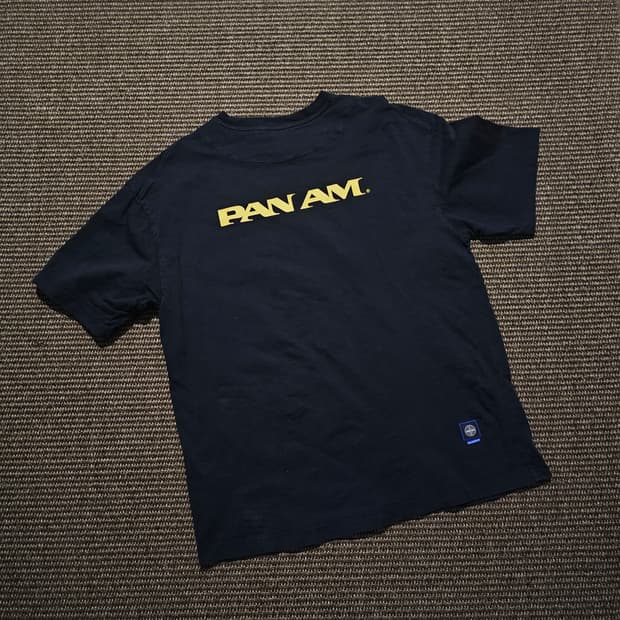 팬암 블랙 반팔 티셔츠 free(105)