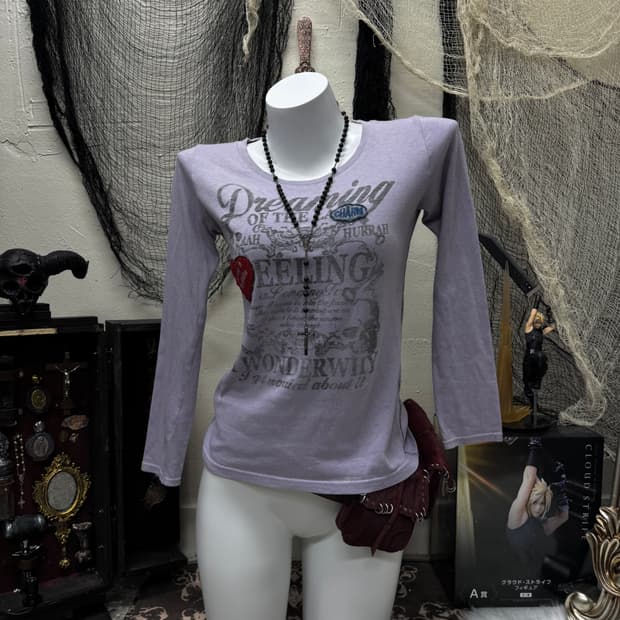 Pinkcat 00s y2k printing cut sew