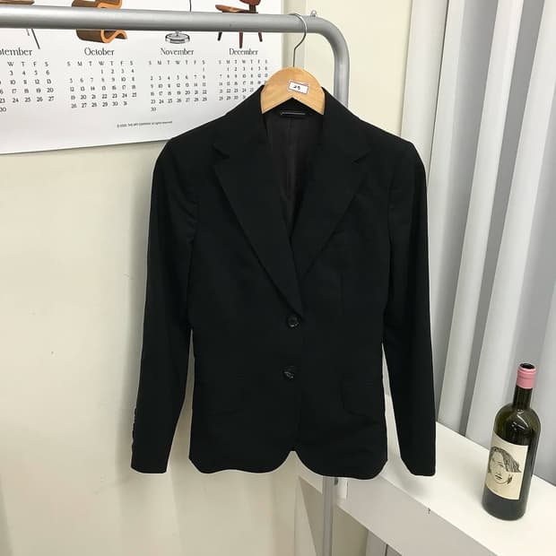 버버리 블랙 울 블레이저 자켓