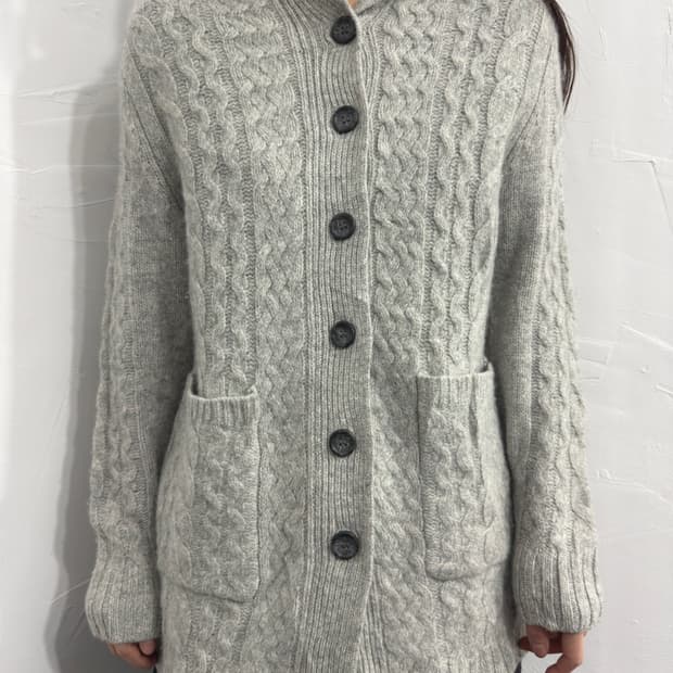 soft button knit cardigan